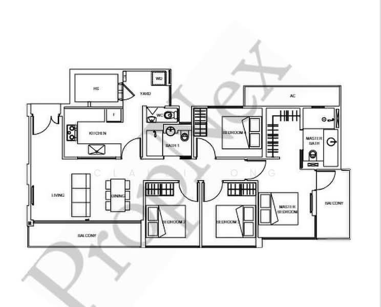 Floor plan, Carpmael Thirty-Eight 1,259 sq ft